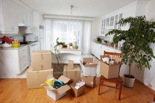 Furniture protection and loading for a Newington moving service